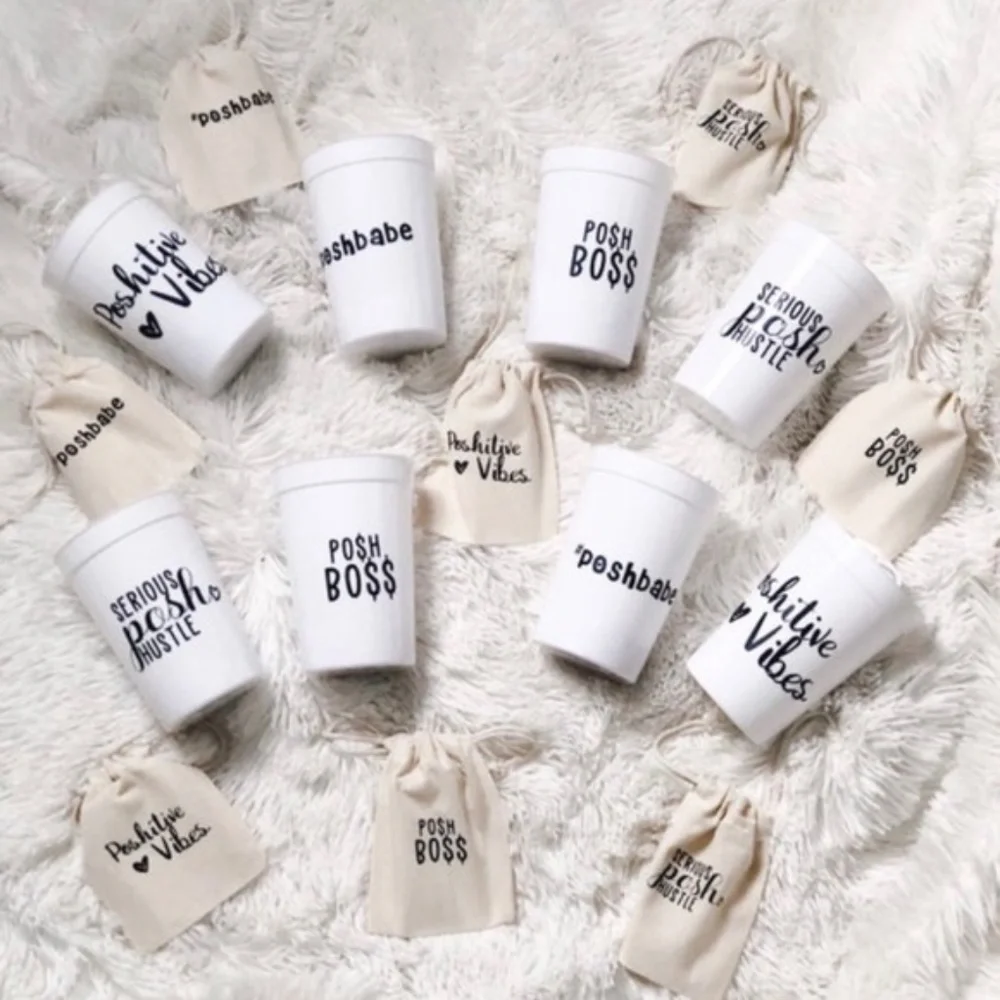 Poshmark Posh N Sip swag Party pack - cups